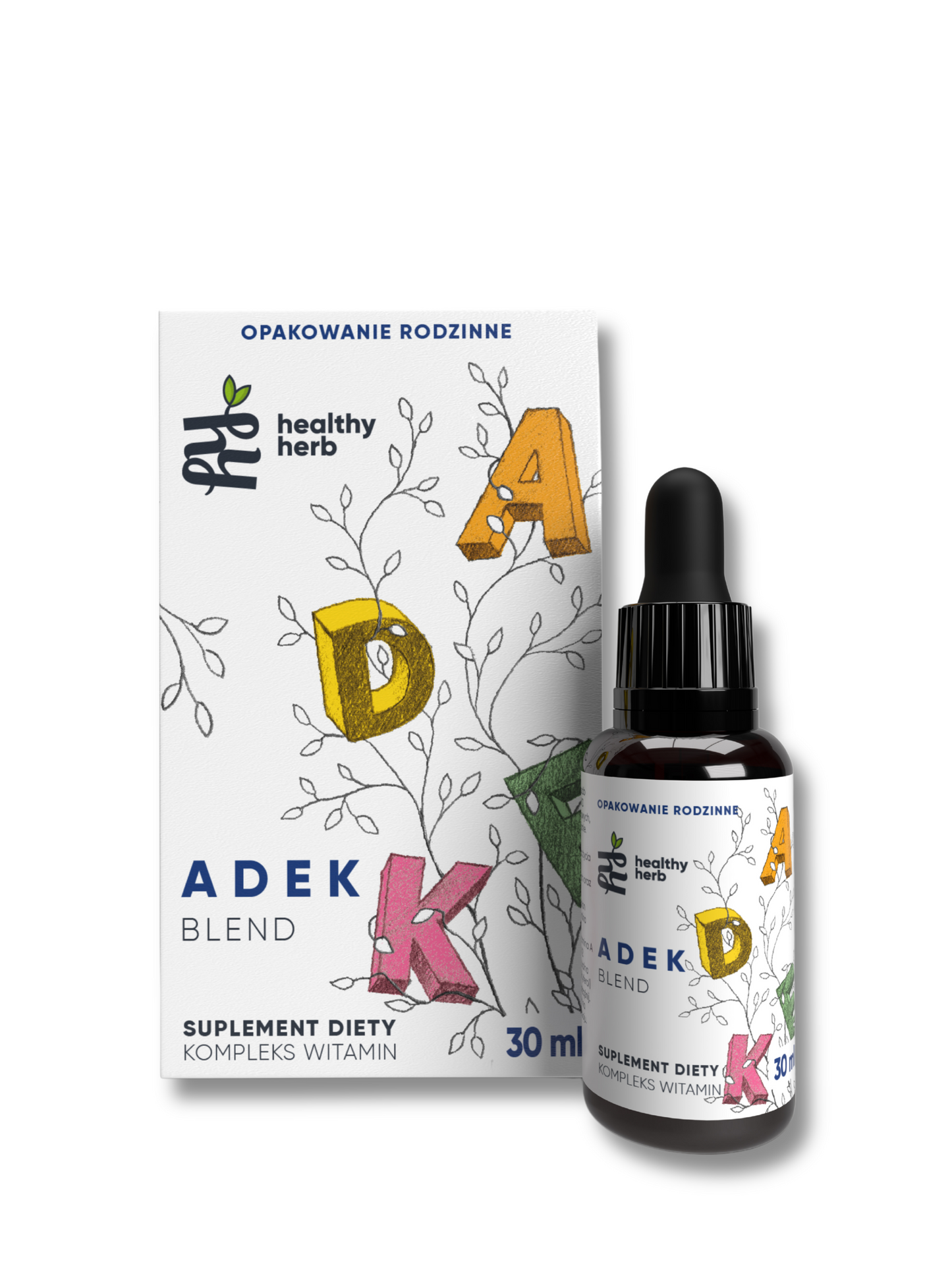 Witaminy ADEK Blend w kroplach 30 ml