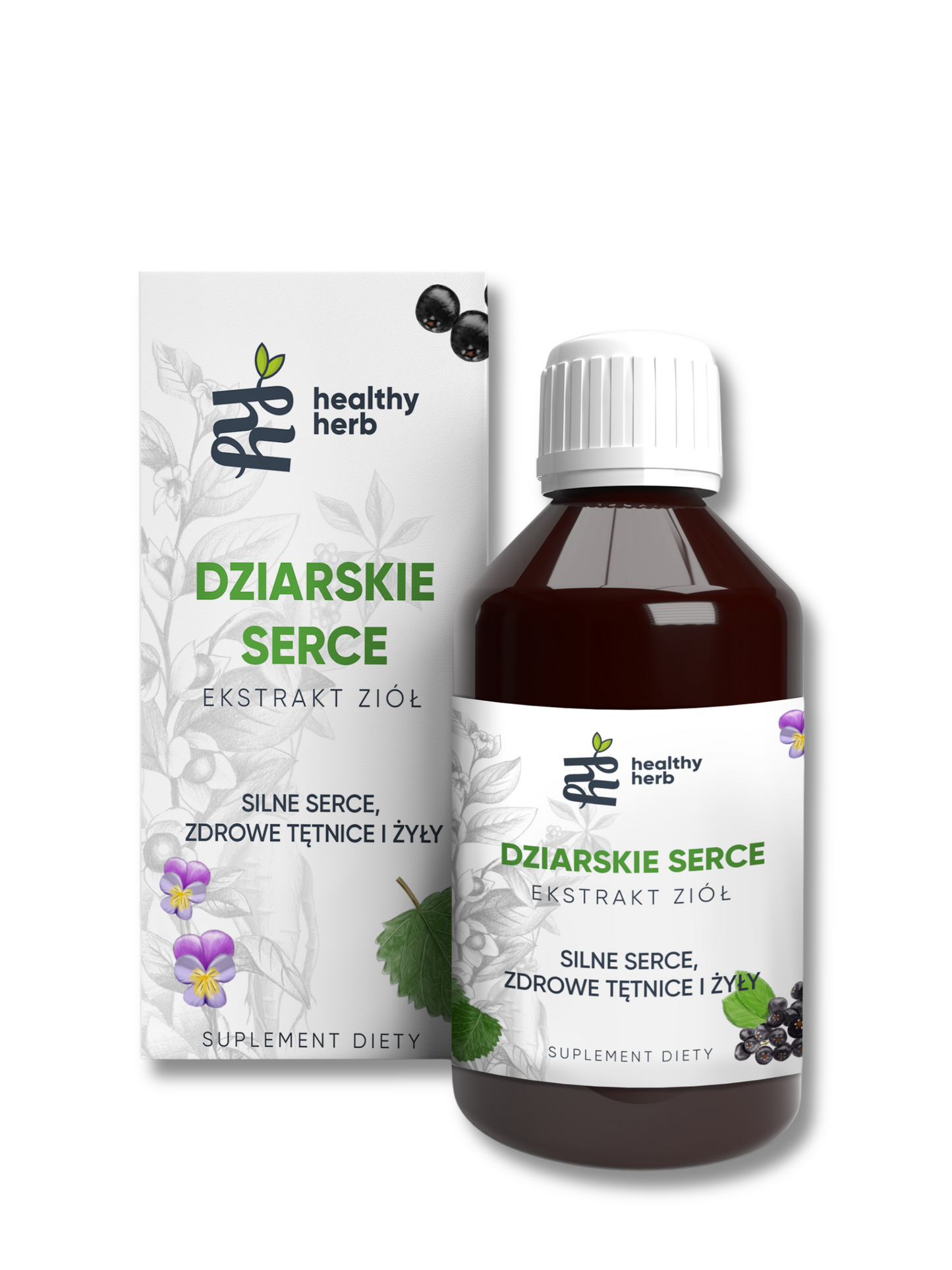 DZIARSKIE SERCE – Zioła na serce Silne serce, zdrowe tętnice i żyły – Suplement diety