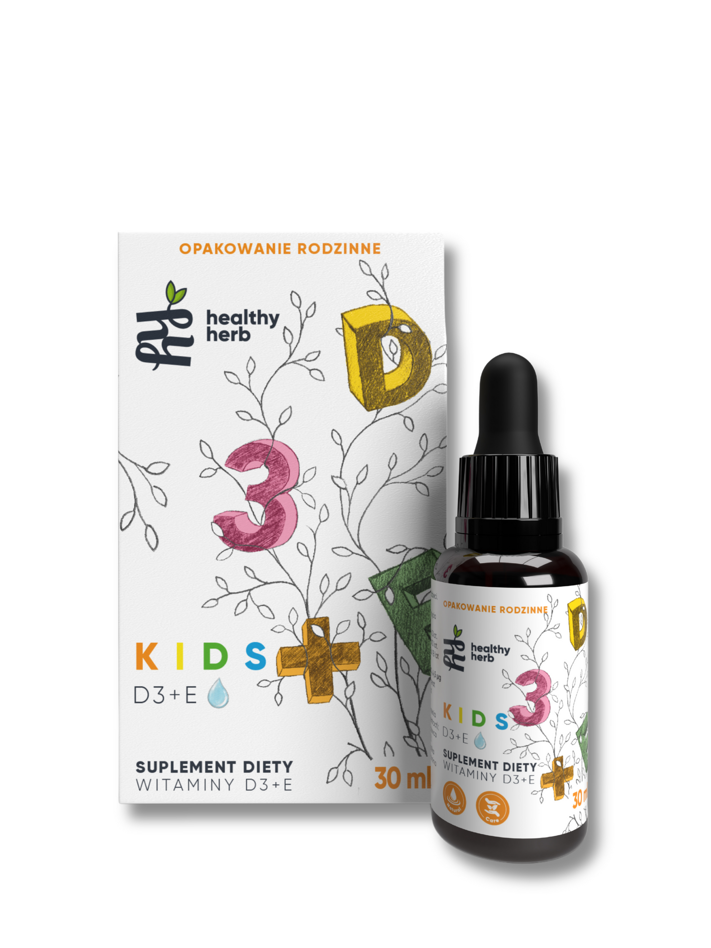 Witamina D3 + E dla dzieci w kroplach 30 ml